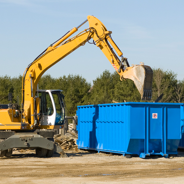 are there any restrictions on where a residential dumpster can be placed in Whitleyville TN